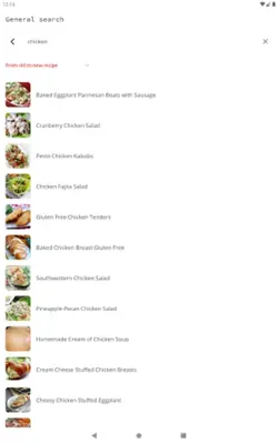 Healthy Recipes android App screenshot 0